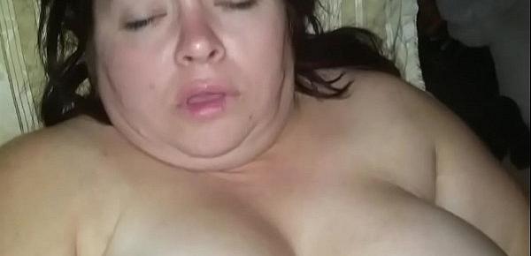  Sexy BBW Uses Dildo and Gets Fucked